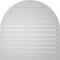 Ekena Millwork Round Top Surface Mount PVC Gable Vent: Functional, w/ 2"W x 2"P Brickmould Sill Frame, 36"W x 36"H GVPRT36X3603SF - alternate 4